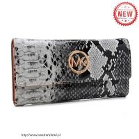 michael kors snakeskin reliëf groot grijs portefeuilles Portemonnee Online kgm5b182